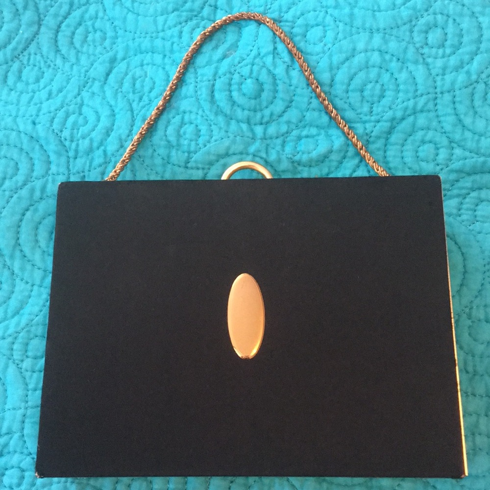 Vintage Evans elegance box handbag SQUARE RARE